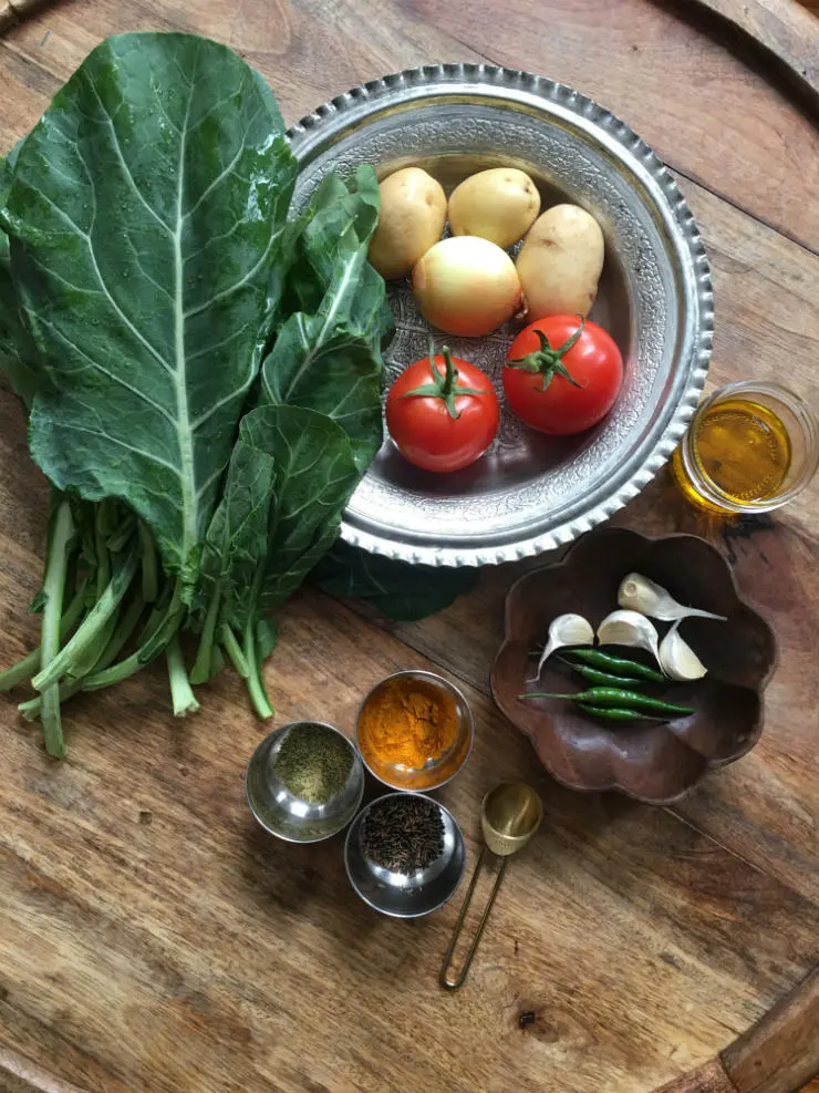 kashmiri haak recipe